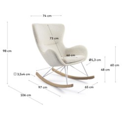 Fleece Rocking Chair