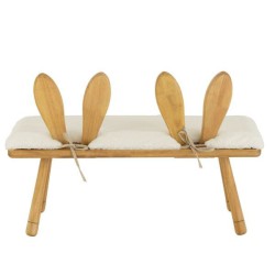 Wooden Bunny Bench