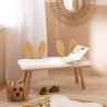 Wooden Bunny Bench