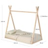 Tipi Wood Bed