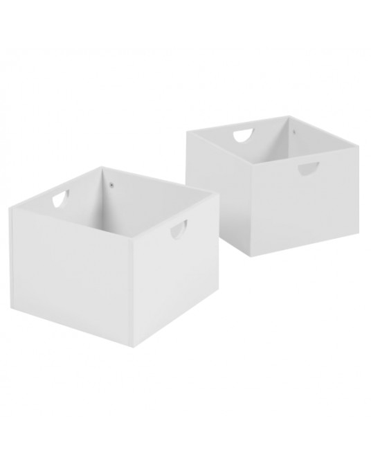 Set 2 White Nila Boxes