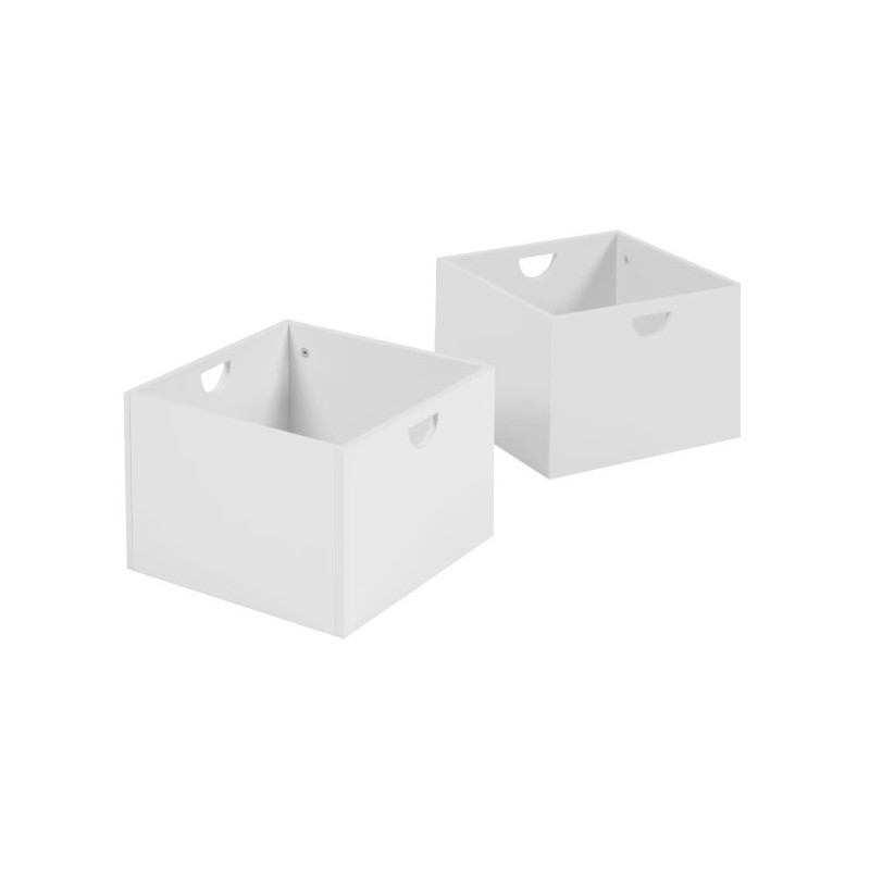 Set 2 White Nila Boxes