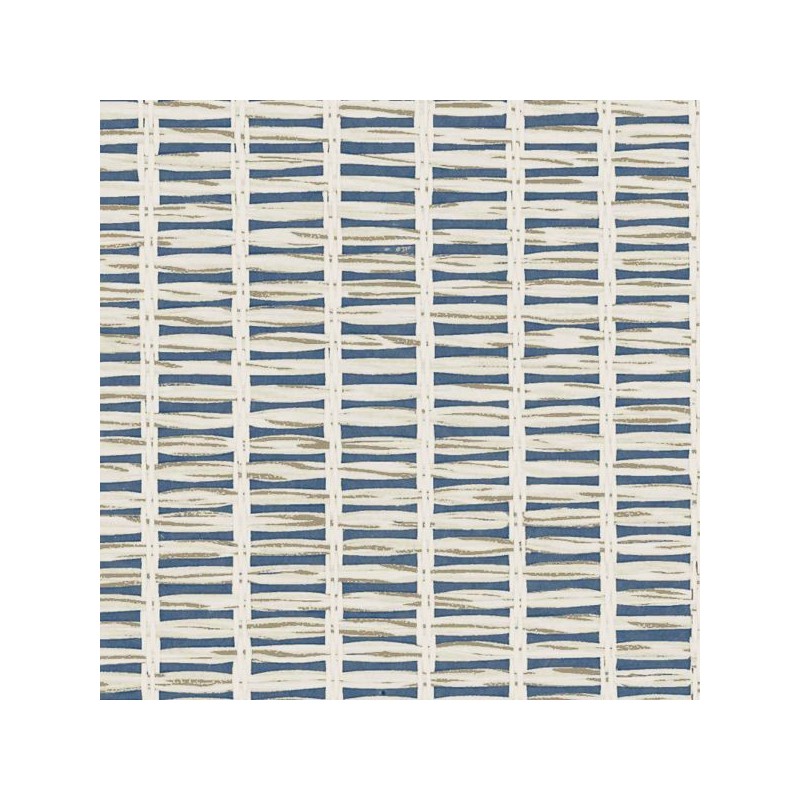 Wallpaper Raffia Blue