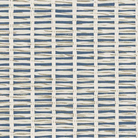 Wallpaper Raffia Blue