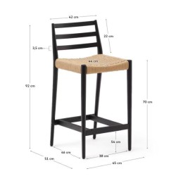 Bar Stool Aly Black