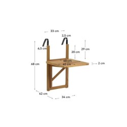 Folding Balcony Table