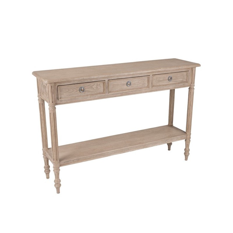 Oak console 3 Drawers