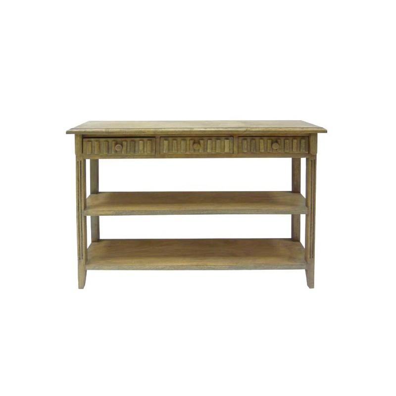 Oak console 2 Drawers