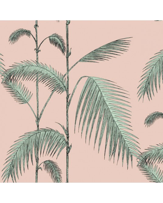 Papel de Parede Palm Leaves Pink