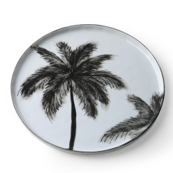 Plate Black Palm S