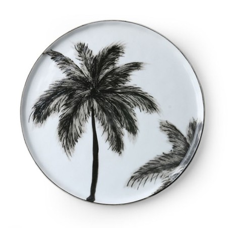 Plate Black Palm S