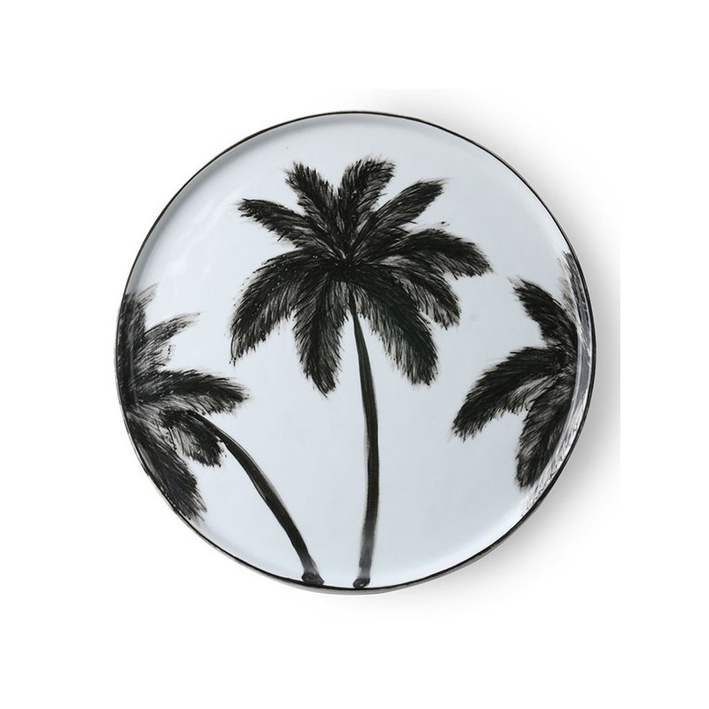 Plate Black Palm