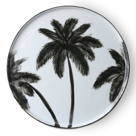 Plate Black Palm