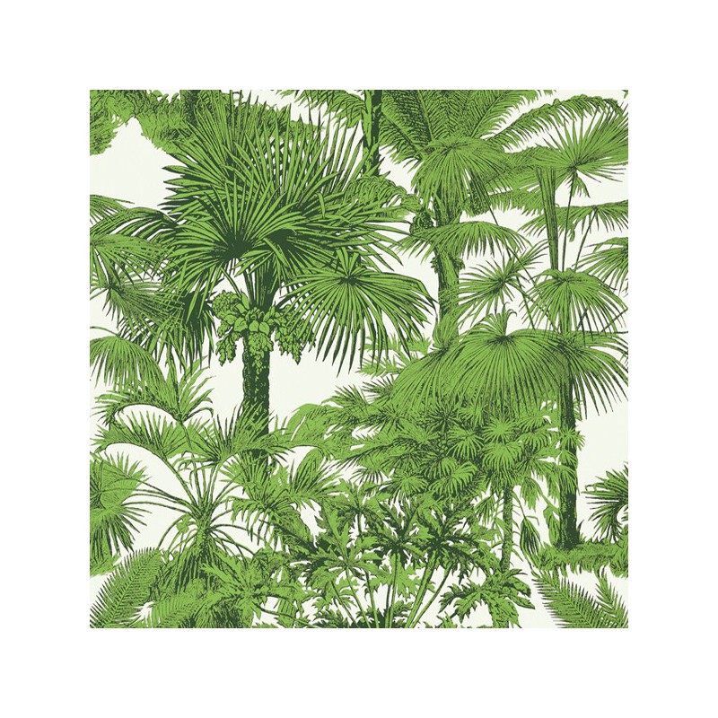 Papel de Parede Palm Botanical Emerald Green