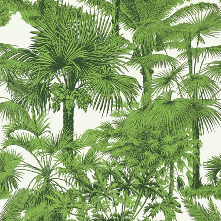 Wallpaper Palm Botanical emerald Green