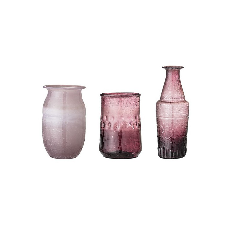 Set 3 Vases Kella Purple