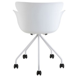 Chair Salma Wheels White