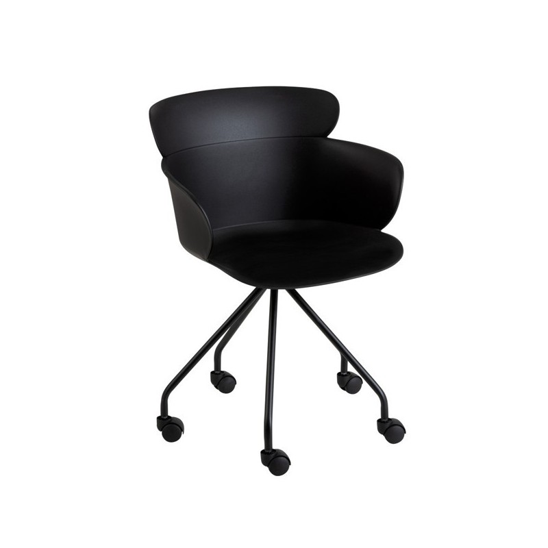 Chair Salma Wheels Black