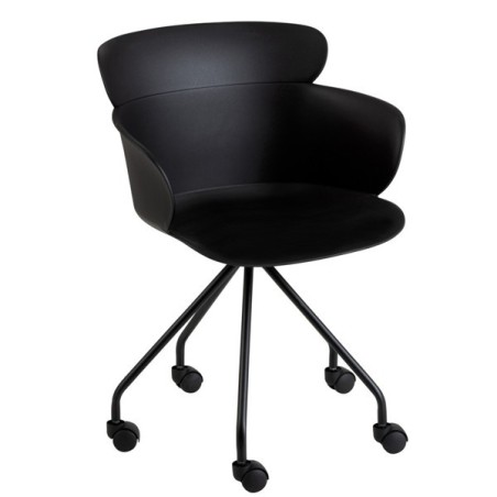 Chair Salma Wheels Black