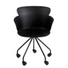 Chair Salma Wheels Black