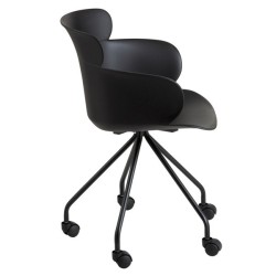 Chair Salma Wheels Black