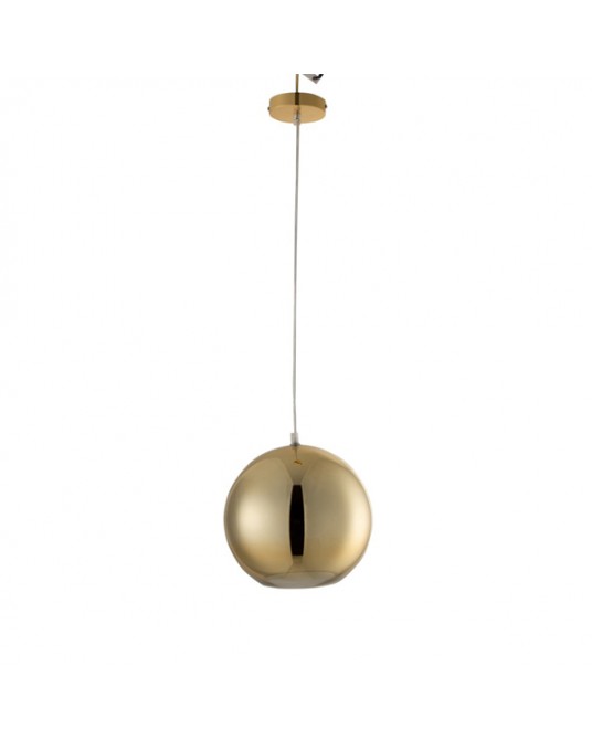 Gold M Ball Ceiling Lamp