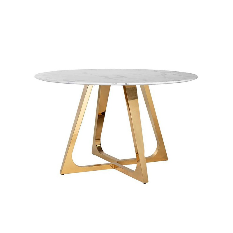 Round Dining Table GoldLux