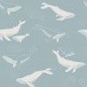 Papel de Parede Whales blue