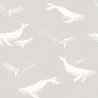 Papel de Parede Whales Grey