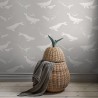 Papel de Parede Whales Grey