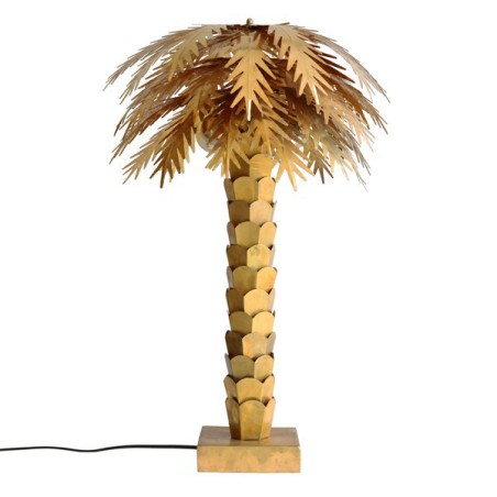 Gold Palm Lamp