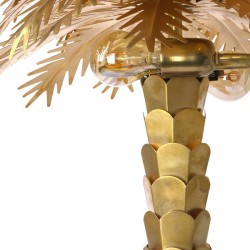 Gold Palm Lamp