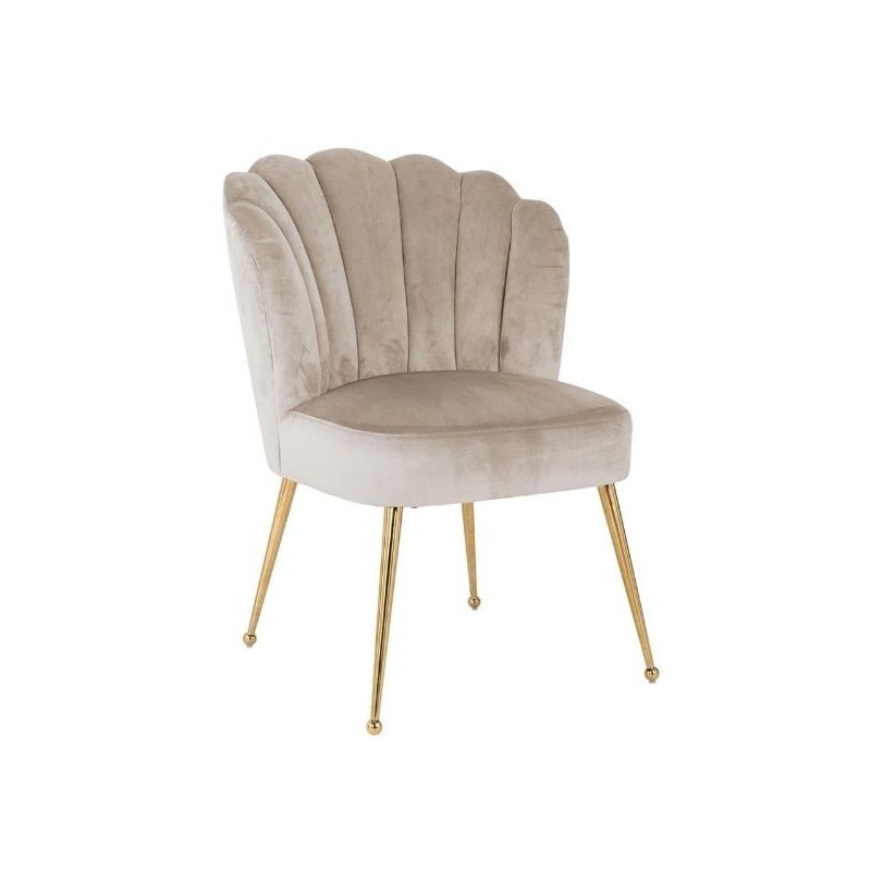 Armchair Jude Khaki Velvet