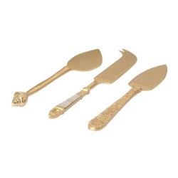 Set of 3 Golden Cheese Knives