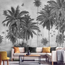 Wallpaper Mural Sabba Graphite