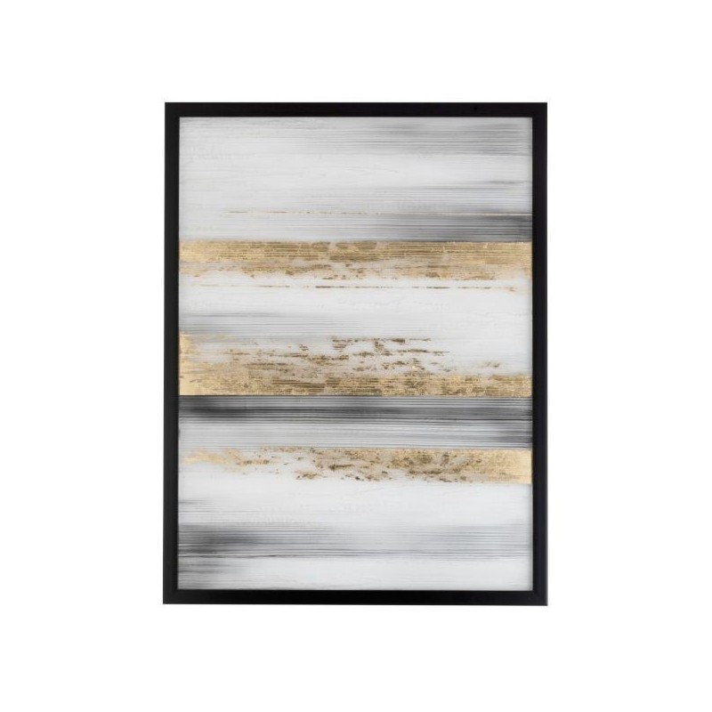 Quadro Lines Black Gold