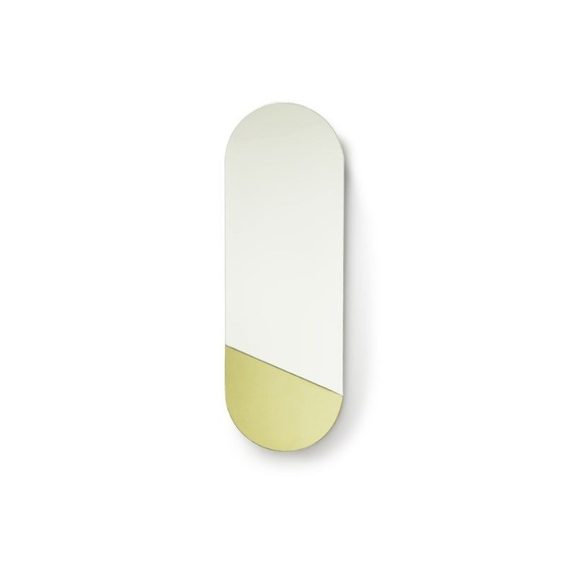 Oval Gold Mirror