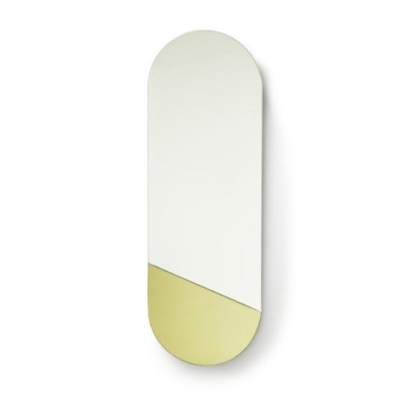 Oval Gold Mirror