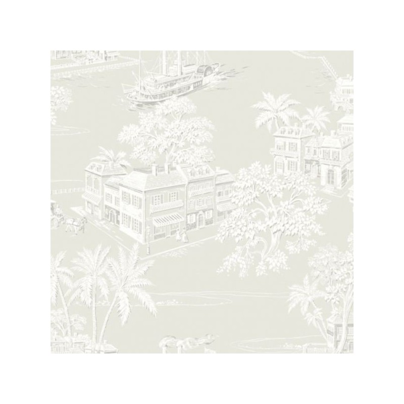 Wallpaper Charleston Toile