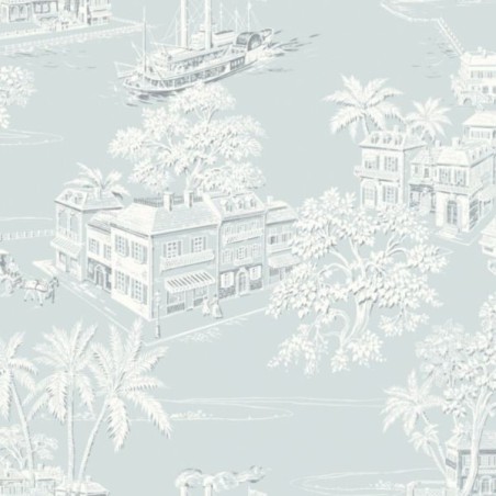 Wallpaper Charleston Toile