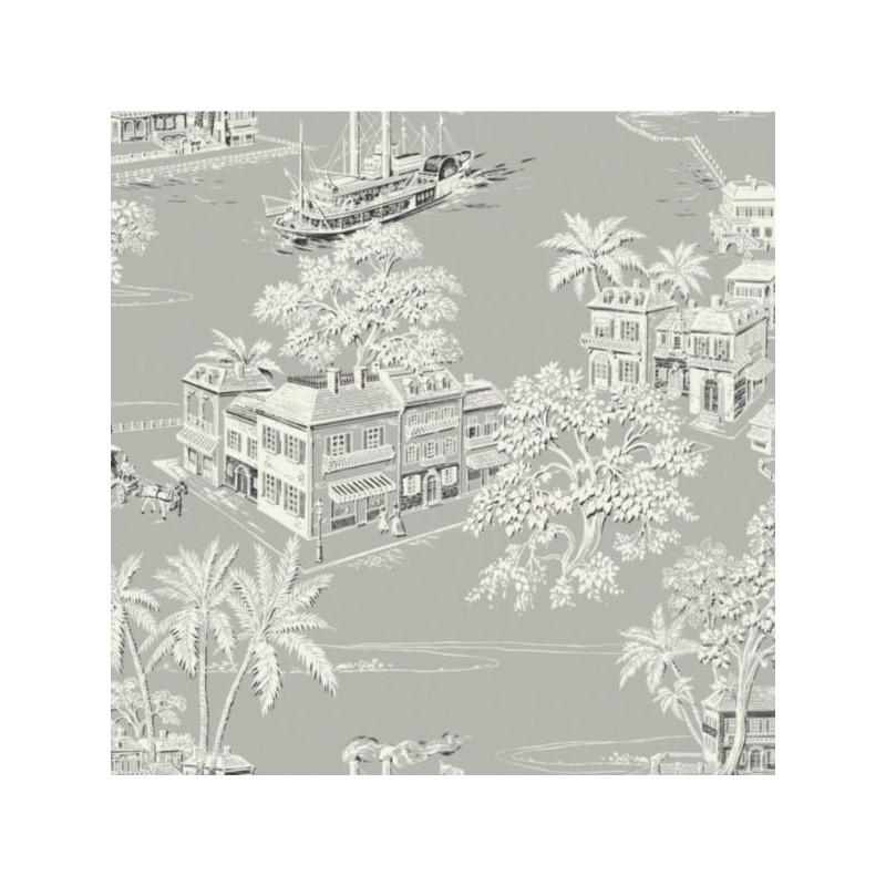 Wallpaper Charleston Toile