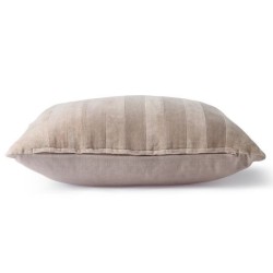 Pillow Stripes Bege Velvet