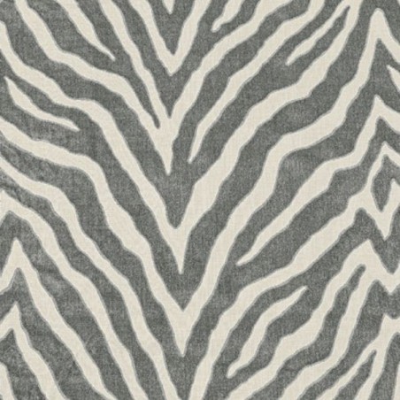 Etosha Velvet Graphite Fabric