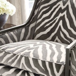 Etosha Velvet Graphite Fabric