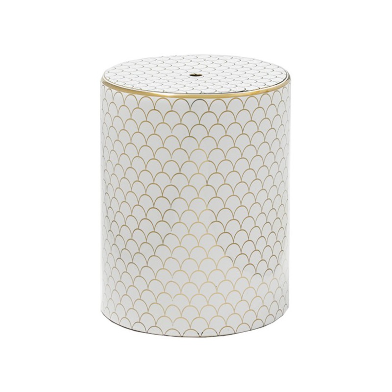 Ceramic Stool GoldScales