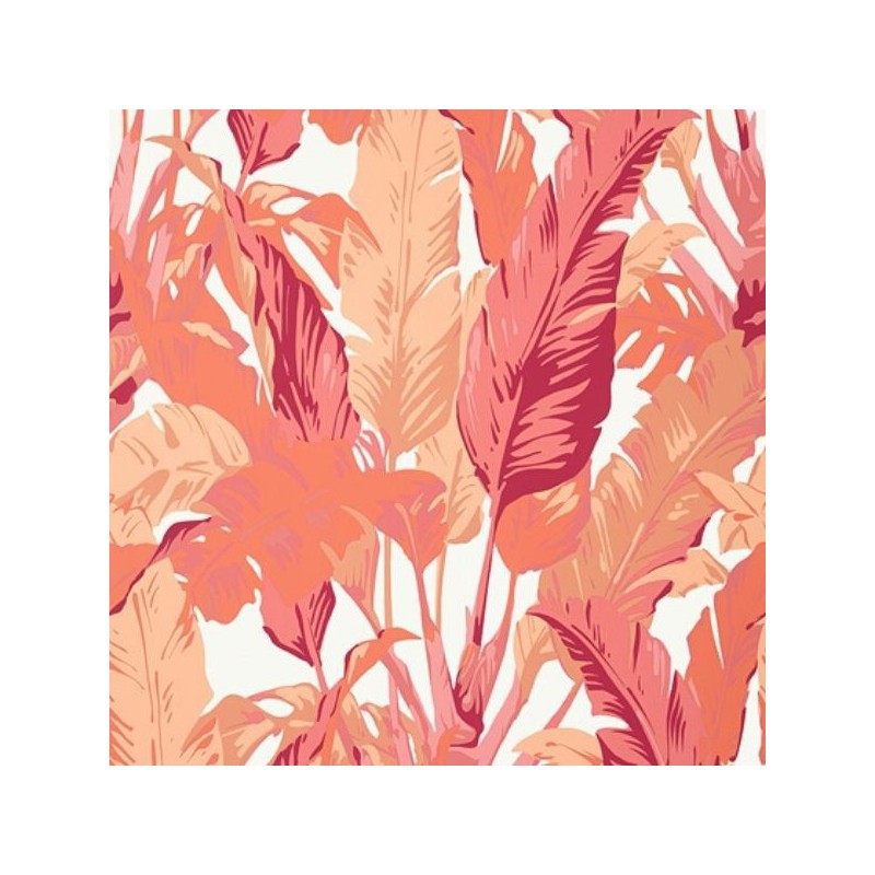 Papel de Parede Travelers Palm Pink Coral