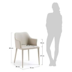 Chair Danai PU Beige