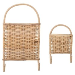 Set 2 Cabides Rattan