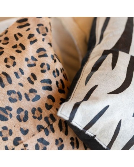 Square Skin Zebra Cushion