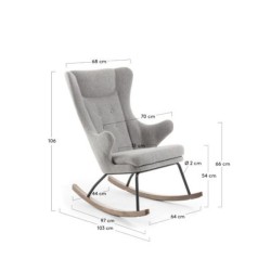 Rocking Chair Tresser Grey